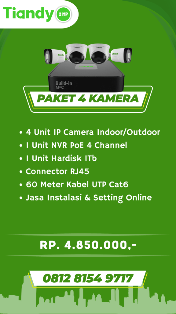 4 kamera tiandy