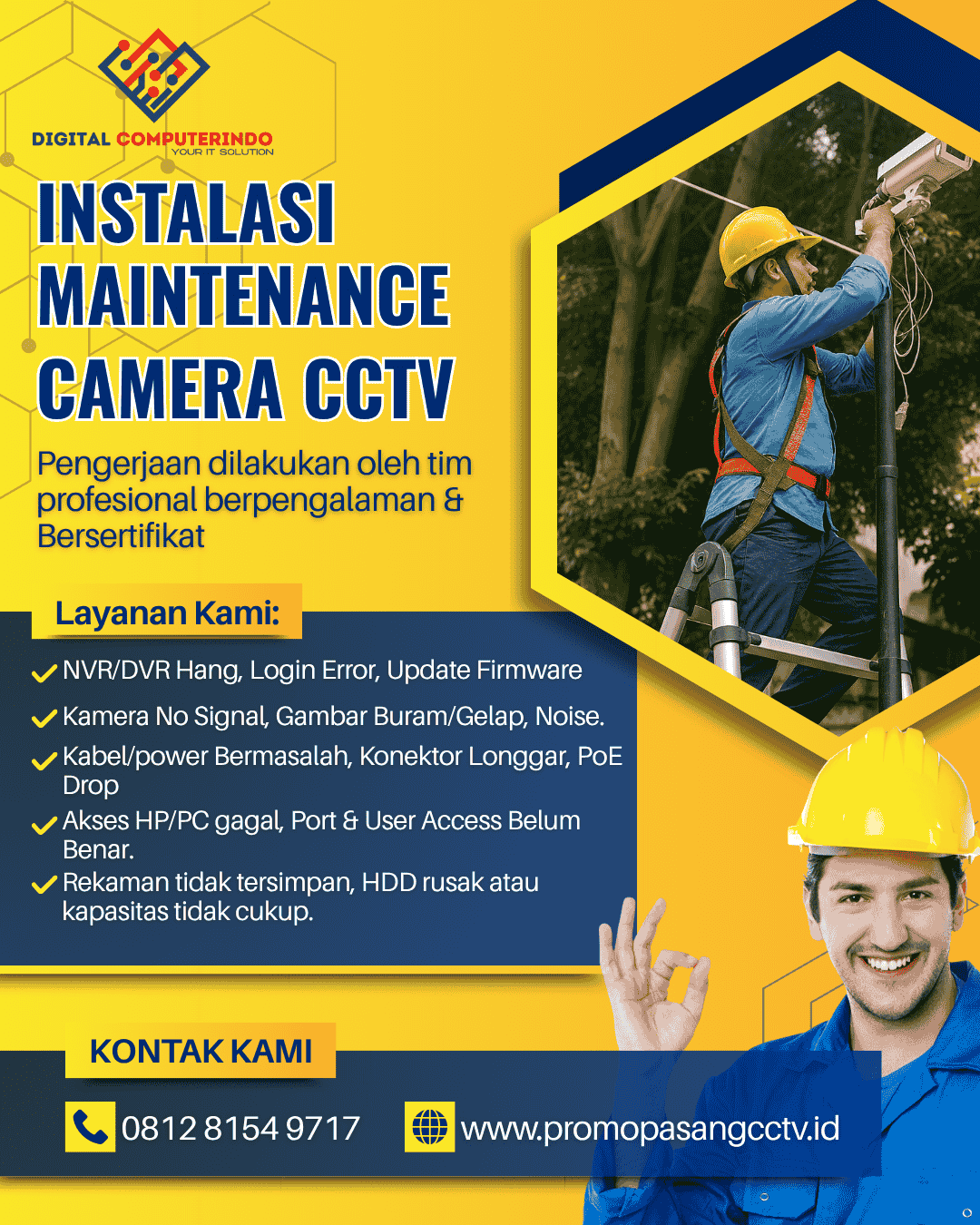 Jasa Pasang & Service service cctv